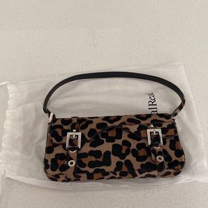 Dolce & Gabbana Embellished Leopard Print Purse